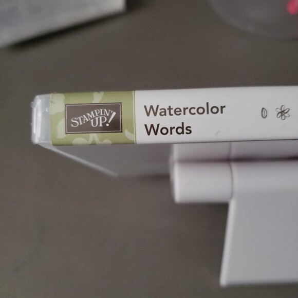 Stampin' Up! 'WATERCOLOR WORDS' Photopolymer Stamp Set (Used) - Picture 5 of 6